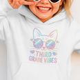 Third 3rd Grade Vibes Back To School Cute Cat Cute For Girls Graphic Toddler Hoodie Third 3rd Grade Vibes Back To School Cute Cat Cute For Girls Graphic Toddler Hoodie
