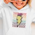 Third Grade Lightning Bolt Pencil 1st Day Of Back To School Graphic Toddler Hoodie