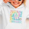 Tie Dye 4th Grade Vibes Fourth Grade Retro Back To School Graphic Toddler Hoodie Tie Dye 4th Grade Vibes Fourth Grade Retro Back To School Graphic Toddler Hoodie