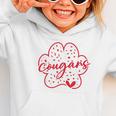 Vintage Cougars School Sports Team Spirit Back To School Graphic Toddler Hoodie