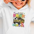 Welcome Back To School Bus Happy First Day Of School Student Graphic Toddler Hoodie