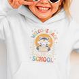 Welcome Back To School Raccoon First Day Of School Checkered Premium Tri-Blend Graphic Toddler Hoodie