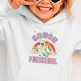 Welcome Back To School Unicorn Crushing Preschool Graphic Toddler Hoodie