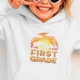 Wild About First Grade Zoo Animals Back To School Safari Graphic Toddler Hoodie Wild About First Grade Zoo Animals Back To School Safari Graphic Toddler Hoodie