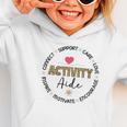 Women's Leopard Activity Aide Appreciation Week Back To School Graphic Toddler Hoodie Women's Leopard Activity Aide Appreciation Week Back To School Graphic Toddler Hoodie