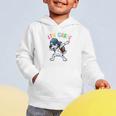 4th Grade Crew Dalmatian Dog Dabbing Back To School Premium Tri-Blend Graphic Toddler Hoodie