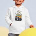 Back To School Goat School Bus 100 Days Of School Graphic Toddler Hoodie