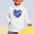 Eagles Heart Back To School Spirit B Graphic Toddler Hoodie