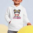First Day Of 6th Grade Messy Hair Bun Girl Back To School Graphic Toddler Hoodie First Day Of 6th Grade Messy Hair Bun Girl Back To School Graphic Toddler Hoodie