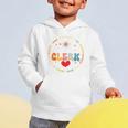 Groovy Attendance Clerk Back To School Appreciation Week Graphic Toddler Hoodie