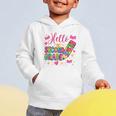 Hello Second Grade Colorful Pencil Tie Dye Back To School Graphic Toddler Hoodie