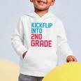 Kickflip Into 2nd Grade Skateboard Lover Back To School Graphic Toddler Hoodie