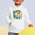 Leaping Into Pre-K Jumping Tree Frog Back To School Fun Graphic Toddler Hoodie Leaping Into Pre-K Jumping Tree Frog Back To School Fun Graphic Toddler Hoodie