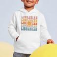 Librarian Retro Find Me At The Library Back To School Graphic Toddler Hoodie Librarian Retro Find Me At The Library Back To School Graphic Toddler Hoodie