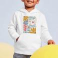 Retro Boho Flower Floral Back To School First Day Of School Graphic Toddler Hoodie