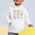 Retro Groovy Back To School Coquette First Day Of School Graphic Toddler Hoodie