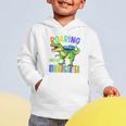 Roaring Into Kindergarten DinosaurRex Back To School Boys Performance Graphic Toddler Hoodie Roaring Into Kindergarten DinosaurRex Back To School Boys Performance Graphic Toddler Hoodie