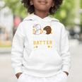 3rd Grade Batter Up Baseball First Day Back To School Graphic Toddler Hoodie