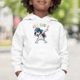 4th Grade Crew Dalmatian Dog Dabbing Back To School Premium Tri-Blend Graphic Toddler Hoodie
