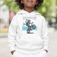 Back To School Bruh Boy Skeleton Riding On a BMX Bike Graphic Toddler Hoodie