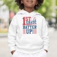 Baseball 1st Grade Back To School 1st Grade Batter Up Graphic Toddler Hoodie Baseball 1st Grade Back To School 1st Grade Batter Up Graphic Toddler Hoodie