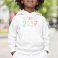 Class Of 2037 Grow With Me Kindergarten Back To School Graphic Toddler Hoodie Class Of 2037 Grow With Me Kindergarten Back To School Graphic Toddler Hoodie