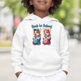Corgi Dog Student To School Happy Back To School Graphic Toddler Hoodie