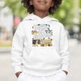 Cute Hello 1st Grade Dinosaur School Back To School Dino Bus Graphic Toddler Hoodie