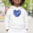 Eagles Heart Back To School Spirit B Graphic Toddler Hoodie