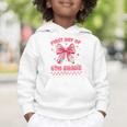 First Day Of 6th Grade Coquette Back To School Girls Kids Graphic Toddler Hoodie