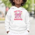 First Day Of Homeschool Coquette Back To School Girls Graphic Toddler Hoodie First Day Of Homeschool Coquette Back To School Girls Graphic Toddler Hoodie