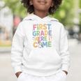 First Grade Here I Come Unicorn Back To School Graphic Toddler Hoodie First Grade Here I Come Unicorn Back To School Graphic Toddler Hoodie