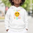 Girls 1st Grade Vibes Smile Face Back To School 1st Grade Graphic Toddler Hoodie Girls 1st Grade Vibes Smile Face Back To School 1st Grade Graphic Toddler Hoodie