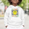Girls Kindergarten Vibes Smile Face Back To School Kinder Graphic Toddler Hoodie