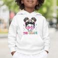 Hello 2nd Grade Messy Bun Back To School First Day Girl Kids Graphic Toddler Hoodie Hello 2nd Grade Messy Bun Back To School First Day Girl Kids Graphic Toddler Hoodie