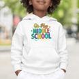 Hey Middle School First Day Back To School Students Graphic Toddler Hoodie