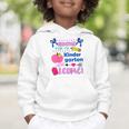Kids Back To School Here I Come Kindergarten Girls TK Grad Graphic Toddler Hoodie