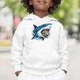 Kids Shark With School Books Back To School Shark Lovers Graphic Toddler Hoodie Kids Shark With School Books Back To School Shark Lovers Graphic Toddler Hoodie