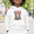 Leopard Glasses Blowing Bubble Gum Back To School Kids Graphic Toddler Hoodie