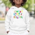 Next Stop Preschool Preschool Back To School 2024 Graphic Toddler Hoodie Next Stop Preschool Preschool Back To School 2024 Graphic Toddler Hoodie