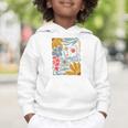 Retro Boho Flower Floral Back To School First Day Of School Graphic Toddler Hoodie