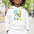 Roaring Into 3rd Grade Back To School Dinosaurus T-Rex Premium Tri-Blend Graphic Toddler Hoodie