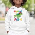 Roaring Into Pre-K Preschool Dinosaur Back To School Graphic Toddler Hoodie