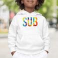 Sub Squad For Work Tie Dye Back To School Appreciation Day Graphic Toddler Hoodie Sub Squad For Work Tie Dye Back To School Appreciation Day Graphic Toddler Hoodie