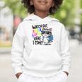 Watch Out Kindergarten Here I Come Cute Cat Back To School Graphic Toddler Hoodie