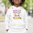 Watch Out Preschool Here I Come Girls Back To School Performance Graphic Toddler Hoodie Watch Out Preschool Here I Come Girls Back To School Performance Graphic Toddler Hoodie