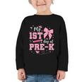 My 1st Day Of Pre-K PreK Pre K 2025 Back To School Girls Graphic Toddler Long Sleeve Tee My 1st Day Of Pre-K PreK Pre K 2025 Back To School Girls Graphic Toddler Long Sleeve Tee
