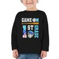 1st Grade Back To School Baseball Drip Ice Cream Game On Graphic Toddler Long Sleeve Tee 1st Grade Back To School Baseball Drip Ice Cream Game On Graphic Toddler Long Sleeve Tee