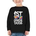 1st Grade Dude Shirt Back To School First Grade Boy Girl Graphic Toddler Long Sleeve Tee 1st Grade Dude Shirt Back To School First Grade Boy Girl Graphic Toddler Long Sleeve Tee