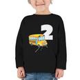 2nd Birthday School Bus Kids Back To School Themes Party Graphic Toddler Long Sleeve Tee 2nd Birthday School Bus Kids Back To School Themes Party Graphic Toddler Long Sleeve Tee
